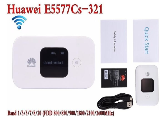 El router inalámbrico de los apuroses blancos desbloqueó el móvil de Huawei E5577-321 3G 4G LTE Cat4