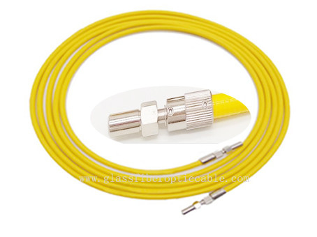 cordón de remiendo de fibra óptica 200 300 400 600um con el conector D80