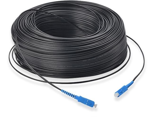 conectores del SC APC del cable de descenso de la fibra óptica de los 10m los 30m los 50m G652D en ambos extremos