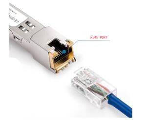 10 100 1000 transmisor-receptor del cobre 100M RJ45 SFP de BASE-T