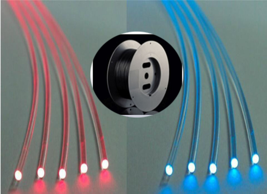 Iluminación de POF que enciende simplex a dos caras multi del cable óptico de la fibra de Eska