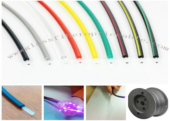 Iluminación de POF que enciende simplex a dos caras multi del cable óptico de la fibra de Eska
