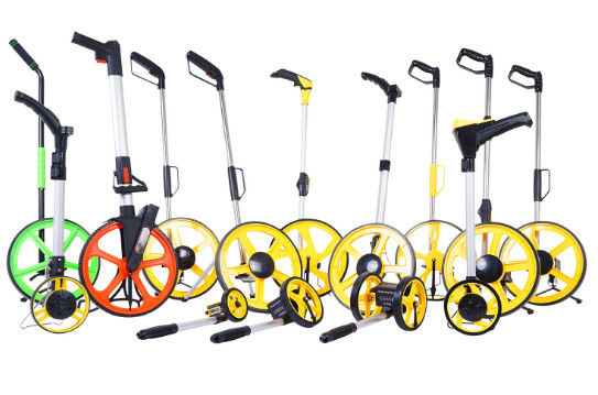 El contador electrónico/empuja la rueda de medición que camina del odómetro del volante de dirección de la medida del camino manualmente mecánico del telémetro