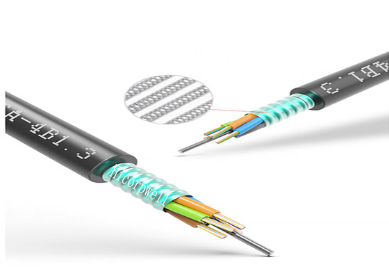 El tubo flojo multi unimodal Direcy del cable OS2 de la fibra enterró 48 el cable óptico de la fibra de vidrio de la base GYTA