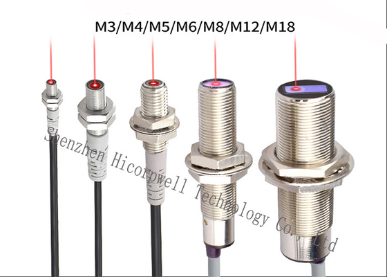 Sensor de posición fotoeléctrico de la vibración del laser del M3 M4 M5 M6 M7 M8 M12 M18 Q31