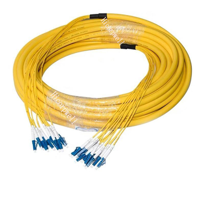 cable de fibra óptica liado SM unimodal 24C del remiendo del cable de rama del ST del SC FC del LC del puente de 2.0m m