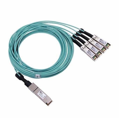 cable óptico activo QSFP+ de 40G AOC 10m HDMI a IEC 60794 del desbloqueo de 4x10G SFP+