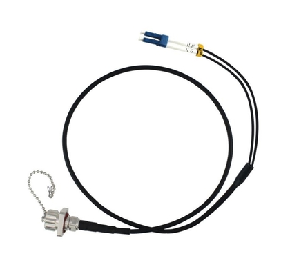 Cable al aire libre a dos caras del remiendo de la fibra óptica con IP67 el tipo militar del grado ODC (enchufe) a la fibra desnuda del LC UPC SM 9-125