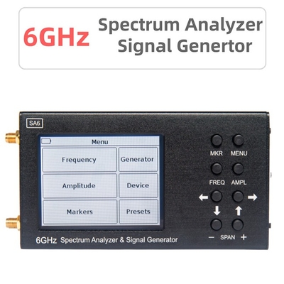 35 a 4500 señal portátil Genertor para el Wi-Fi, 2G, 3G, 4G, LTE, CDMA, DCS, G/M, GPRS del analizador de espectro del megaciclo SA6 6GHz