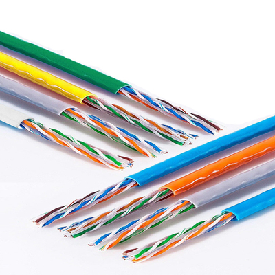 Negro del IEC 60794 del CABLE Cat6 del cable LAN de Ethernet de la red el 150m los 500ft 0.56m m UTP
