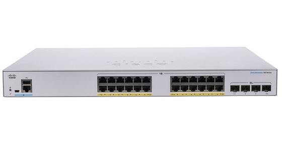 4 puertos 2.5GE + 20 puertos 10/100/1000 + 2 x 10G Business 350 Series Switches CBS350-24P-4X-CN