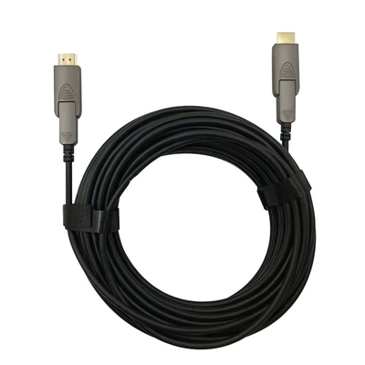 4:4 de la ayuda 3D 4K@60Hz YUV del cable HDMI de la fibra: 4 18Gbps llenos con HDMI micro y los conectores los hasta 300M